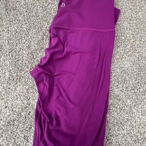 lululemon align berry colored Leggings size 4